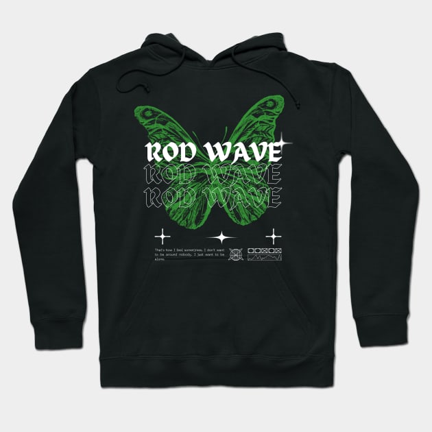 Rod Wave // Butterfly Hoodie by Saint Maxima